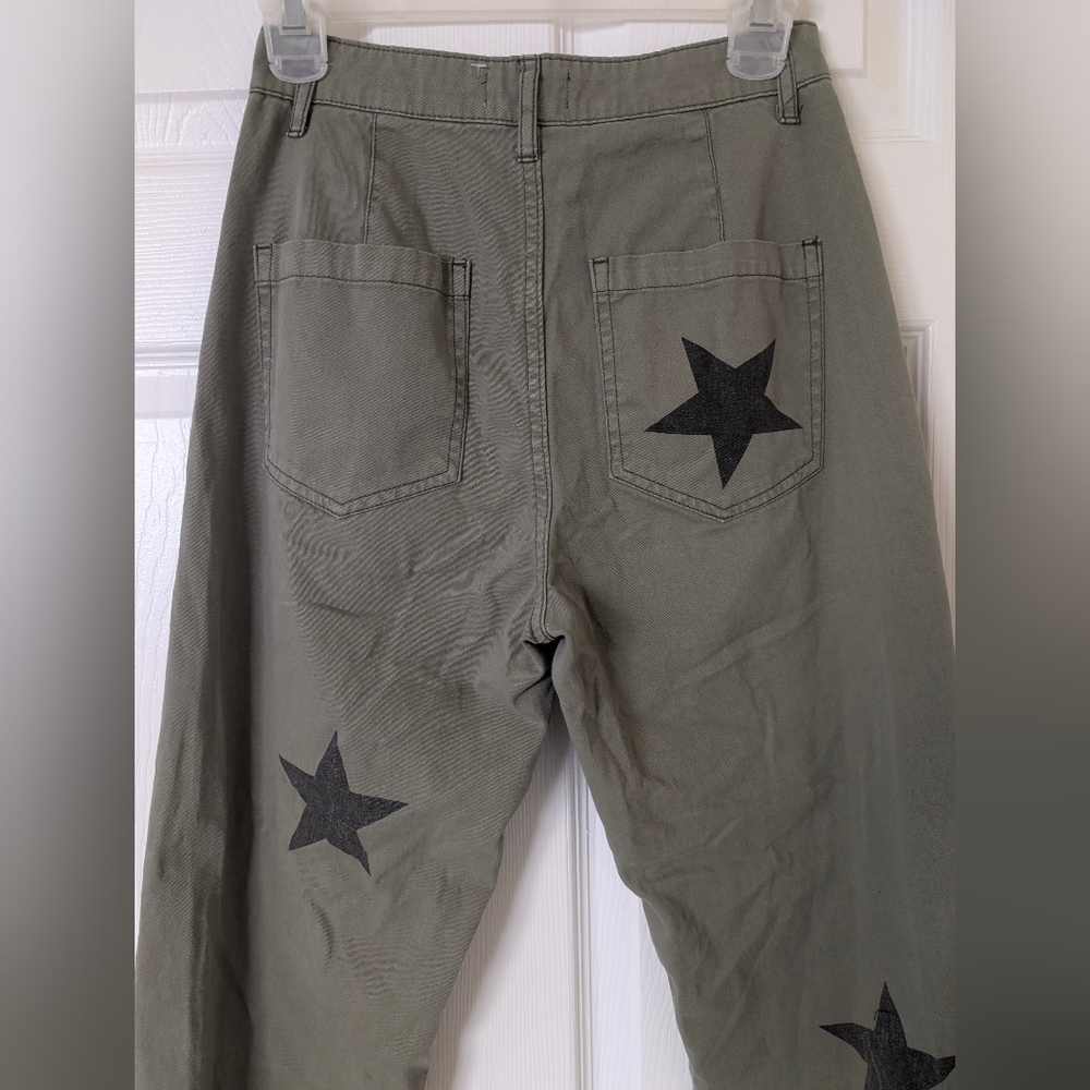 Pistola Tammy High Waisted Straight Leg Pants, Royal Honor Cotton Size 24 - Picture 8 of 16